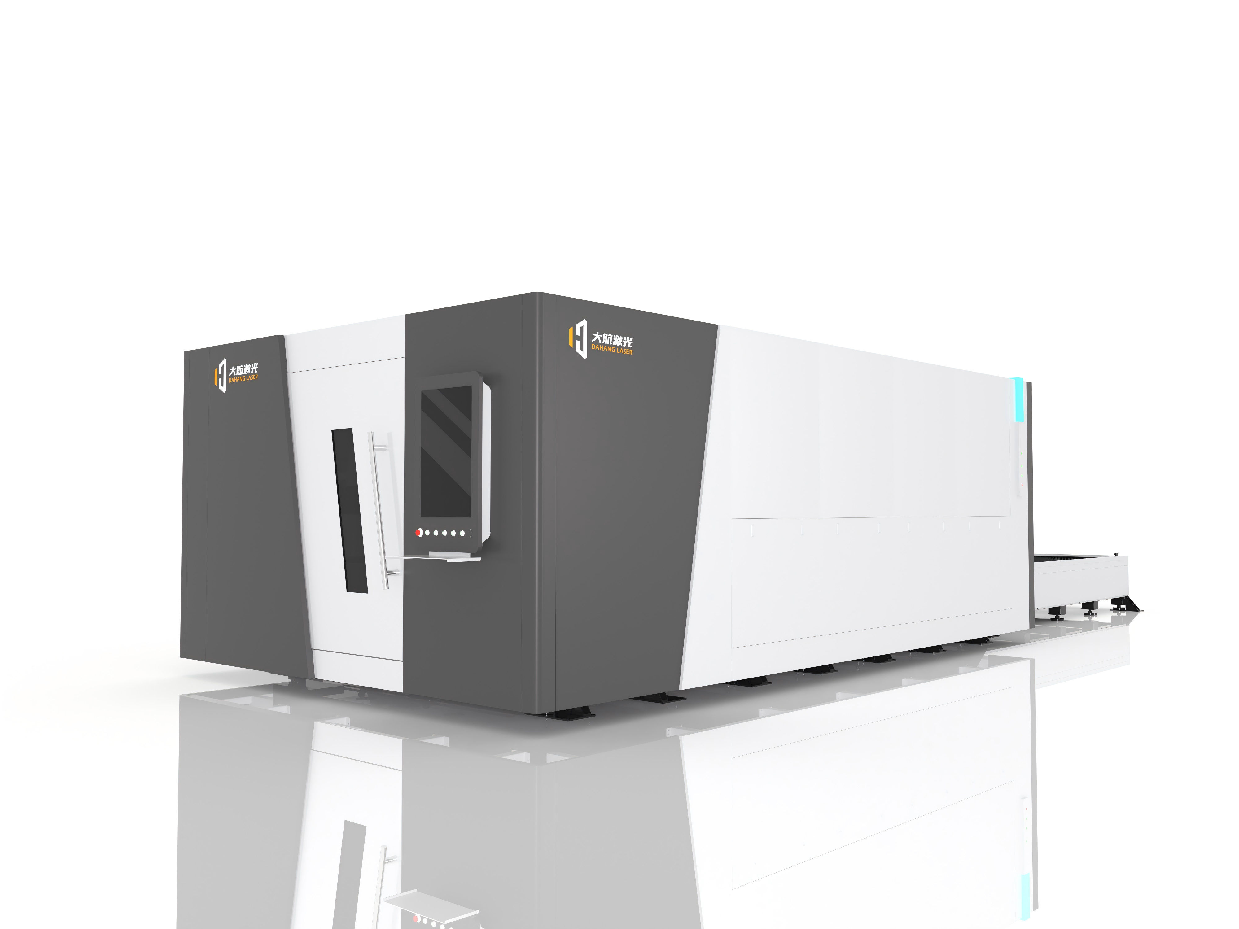 Full cover exchange working table fiber laser cutting machine